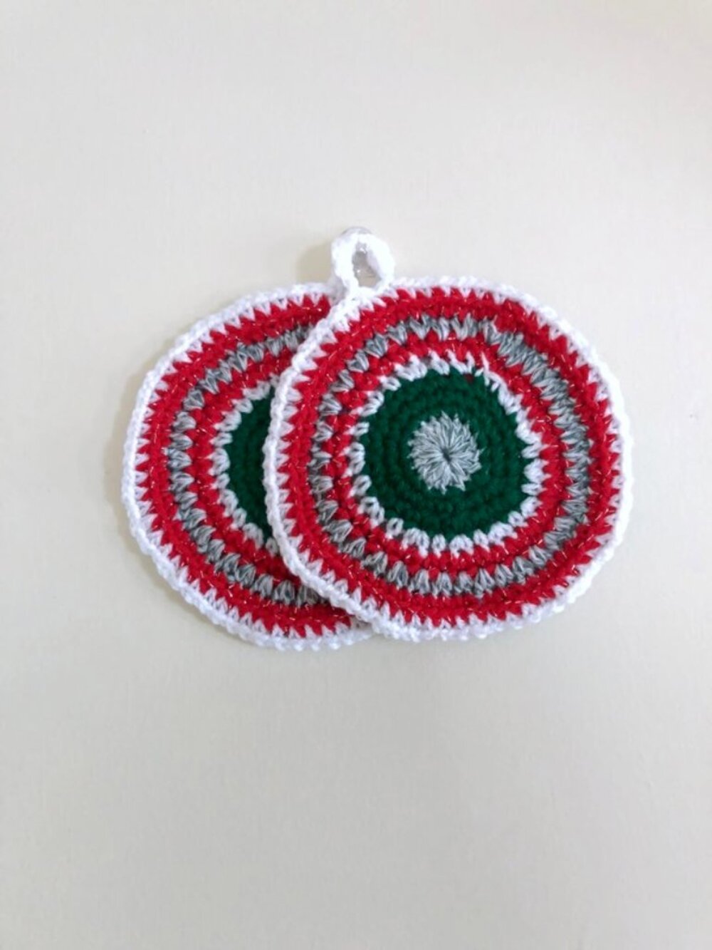 Crochet Pot Holders, Crochet Trivet, Christmas Gift Under 15, Handmade Placemat